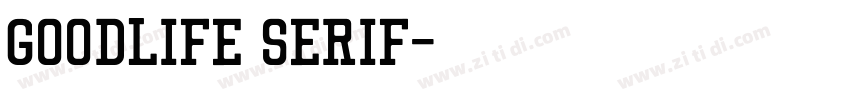 Goodlife Serif字体转换